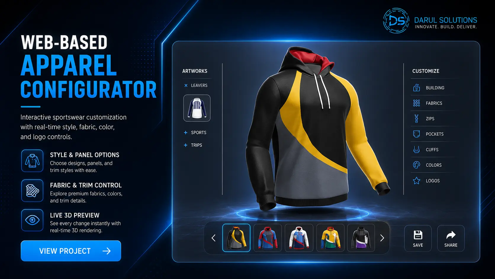 Hoodie Configurator - Web Product Configurators visualization screenshot 1